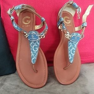 Denim sandals